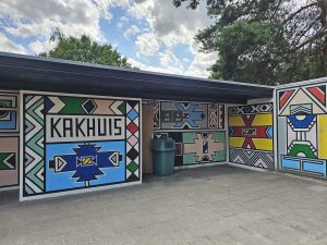 Kakhuis op parkeerplaats
